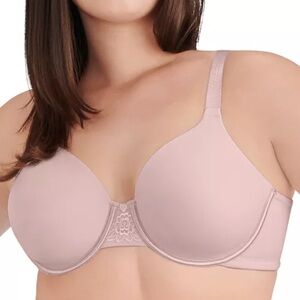 VANITY FAIR Women's Full Figure Beauty Back Smoothing Bra, 38H, sheer Quartz